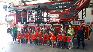 MİNİK ÖĞRENCİLERDEN İTFAİYE HAFTASI ZİYARETİ