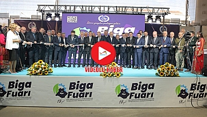 BİGA FUARI'NIN 18'NCİSİNİ VALİ TORAMAN İLE BAŞKAN HİSARCIKLIOĞLU AÇTI