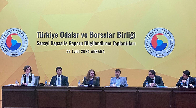 ÇTSO, TOBB SANAYİ KAPASİTE RAPORU BİLGİLENDİRME TOPLANTISINA KATILDI