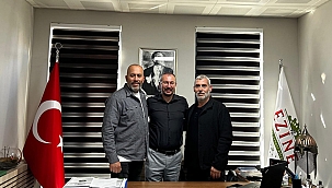 EGİOSB MÜDÜRÜ ALPER ALTINOK'A ESKİ DOSTLARDAN ANLAMLI ZİYARET