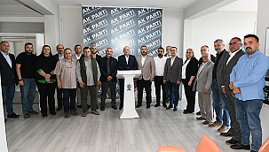 GİDER'DEN AK PARTİ MERKEZ İLÇE BAŞKANI BARIŞ'A "HAYIRLI OLSUN" ZİYARETİ