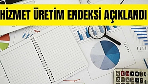 HİZMET ÜRETİM ENDEKSİ AÇIKLANDI