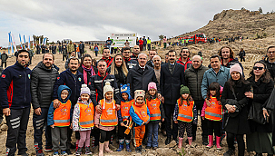 BİNLERCE FİDAN TOPRAKLA BULUŞTURULDU