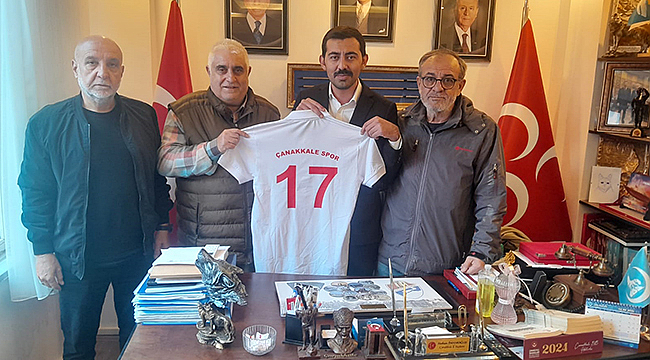 ÇANAKKALESPOR YÖNETİMİNDEN BAŞKAN İMAMOĞLUN'A ZİYARET