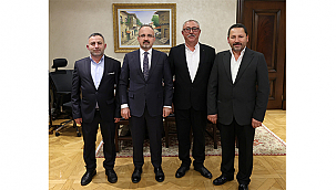 KÜÇÜK SANAYİ SİTESİ YÖNETİMİ TURAN'I ZİYARET ETTİ