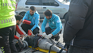 OTOMOBİL YAYAYA ÇARPTI