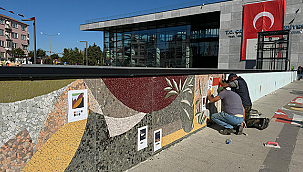 SERAMİK MOZAİK YÜZEY KAPLAMA PROJESİNİN MONTAJ AŞAMASI BAŞLADI