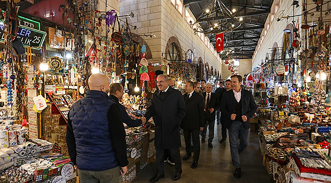 VALİ VE EMNİYET MÜDÜRÜ'NDEN ESNAF ZİYARETİ