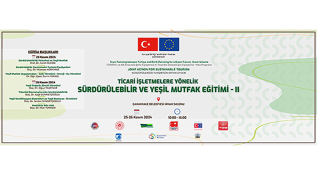 "YEŞİL MUTFAK EĞİTİMİ" BİR KEZ DAHA GERÇEKLEŞECEK