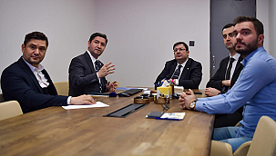 BAŞKAN ERKEK, İBB DIŞ İLİŞKİLER DAİRE BAŞKANI BÜYÜKSAĞNAK'I AĞIRLADI