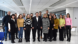 BAŞKAN ERKEK PERSONELİN YENİ YILINI KUTLADI