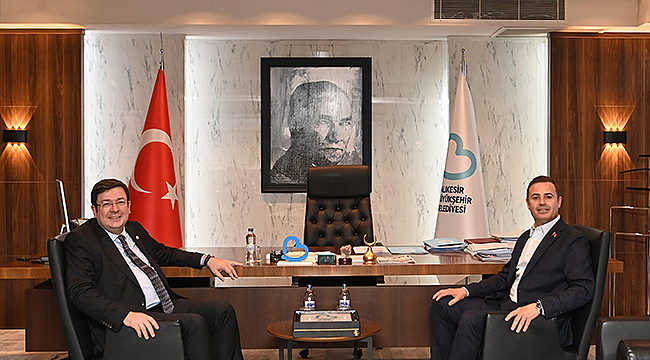 BAŞKAN ERKEK'TEN BAŞKAN AKIN'A ZİYARET