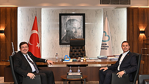 BAŞKAN ERKEK'TEN BAŞKAN AKIN'A ZİYARET