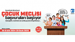 ÇANAKKALE BELEDİYESİ ÇOCUK MECLİSİ BAŞVURULARI BAŞLIYOR!