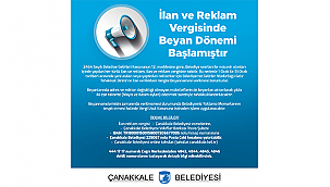 İLAN VE REKLAM VERGİSİNDE BEYAN DÖNEMİ BAŞLADI