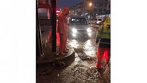 KUVVETLİ YAĞIŞTA SAHA ÇALIŞMALARI ARALIKSIZ SÜRDÜ