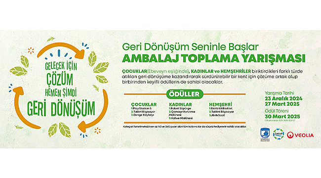 ÖDÜLLÜ AMBALAJ TOPLAMA YARIŞMASI BAŞLIYOR