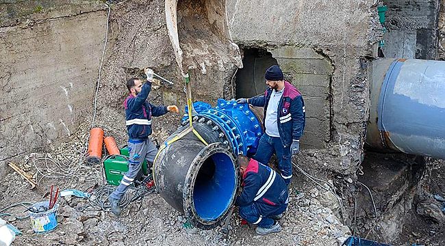 ATİKHİSAR BARAJI'NDA BAKIM ÇALIŞMALARI DEVAM EDİYOR