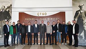 ÇAN İŞ İNSANLARI DERNEĞİ, BAŞKAN SEMİZOĞLU'NU ZİYARET ETTİ