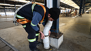 CUMA PAZARINDA BAKIM ONARIM VE SICAK SİSLEME ÇALIŞMASI