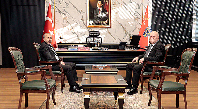 EMNİYET MÜDÜRÜ KENAN KURT'A ZİYARET
