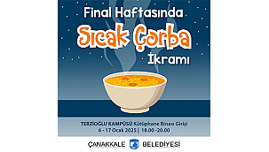 ÖĞRENCİLERE FİNAL HAFTASINDA SICAK ÇORBA İKRAMI