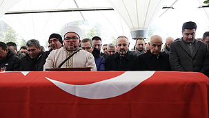 TURAN, YANGININDA HAYATINI KAYBEDEN ÇANAKKALELİ SALTIK'IN CENAZESİNE KATILDI