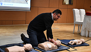 ÇANAKKALE BELEDİYESİ PERSONELİ VE ÇASAR'A İLK YARDIM EĞİTİMİ VERİLDİ