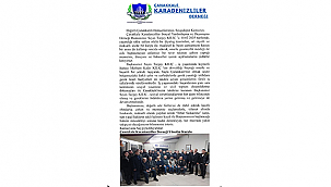 ÇANAKKALE KARADENİZLİLER SOSYAL YARDIMLAŞMA VE DAYANIŞMA DERNEĞİN'DEN AÇIKLAMA