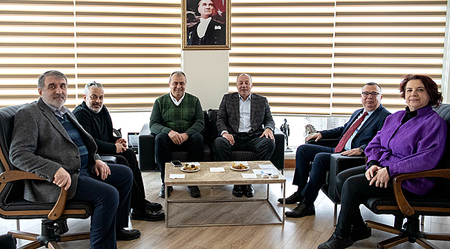 ÇTSO YÖNETİM KURULU, KEPEZ BELEDİYE BAŞKANI BİROL ARSLAN'I ZİYARET ETTİ