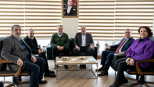 ÇTSO YÖNETİM KURULU, KEPEZ BELEDİYE BAŞKANI BİROL ARSLAN'I ZİYARET ETTİ