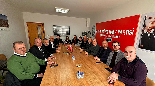 ÇTSO YÖNETİM KURULU, LEVENT GÜRBÜZ VE İL YÖNETİMİNİ ZİYARET ETTİ
