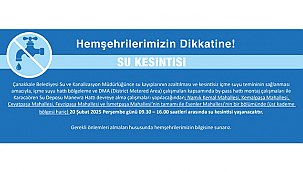 SU KESİNTİSİ DUYURUSU!