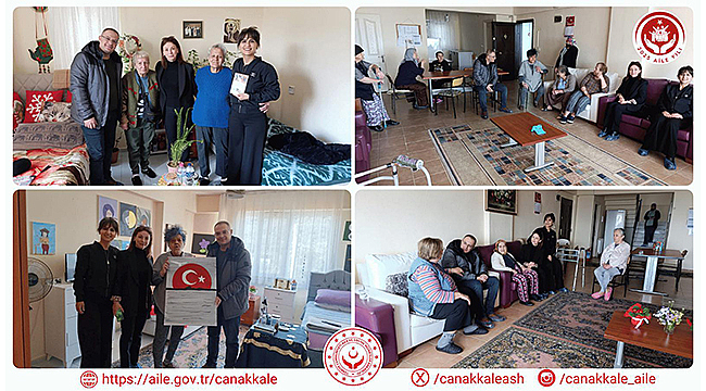 ÇAN KAYMAKAMLIĞI ÇALIŞANLARINDAN HUZUREVİ ZİYARETİ