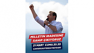 ÇANAKKALE'DEN İMAMOĞLU'NA DESTEK DEVAM EDİYOR