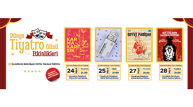 DÜNYA TİYATROLAR GÜNÜ ETKİNLİKLERİNDE BULUŞALIM