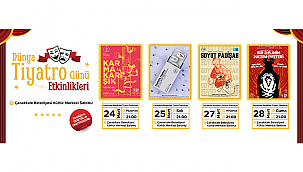 DÜNYA TİYATROLAR GÜNÜ ETKİNLİKLERİNDE BULUŞALIM