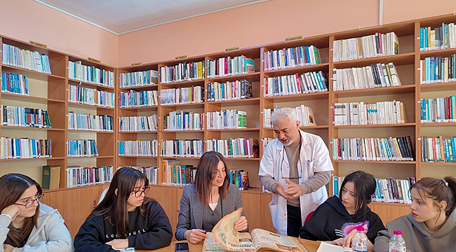 MİNE HAYTA, HASAN ALİ YÜCEL ANADOLU LİSESİNİ ZİYARET ETTİ