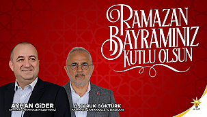 "SEVDİKLERİNİZLE BİRLİKTE NİCE MUTLU BAYRAMLAR GEÇİRMENİZİ TEMENNİ EDİYORUM"