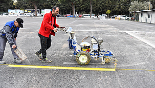 AÇIK OTOPARK ALANINDA ÇALIŞMALAR SÜRÜYOR