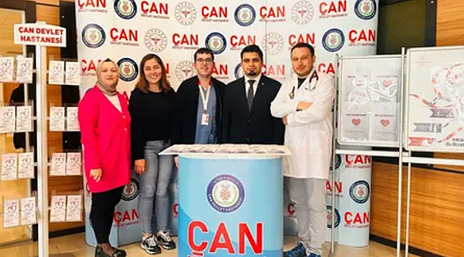 ÇAN DEVLET HASTANESİ'NDE KALP SAĞLIĞI HAFTASI'NA ÖZEL FARKINDALIK ETKİNLİĞİ