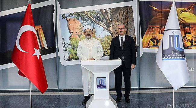 DİYANET İŞLERİ BAŞKANI ALİ ERBAŞ'TAN ÇANAKKALE ZİYARETİ