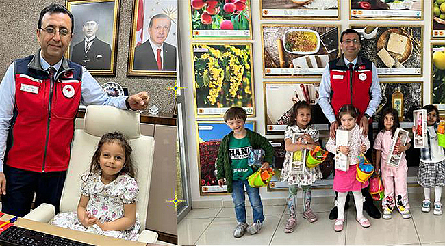 MİNİK ZİYARETÇİLERDEN TARIMA ANLAMLI ZİYARET