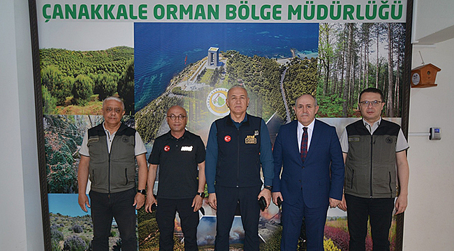 Afad'dan çanakkale orman bölge müdürüne ziyaret