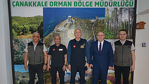 AFAD'DAN ÇANAKKALE ORMAN BÖLGE MÜDÜRÜNE ZİYARET