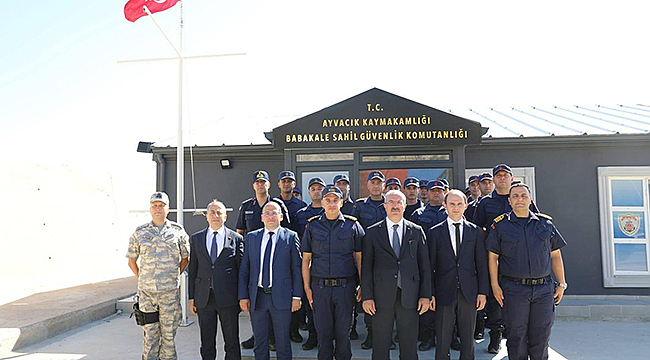 Babakale sahil güvenlik komutanlığına ziyaret