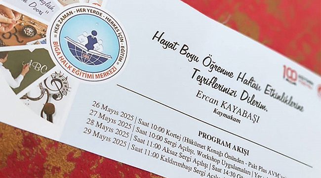 BİGA HALK EĞİTİM MERKEZİ'NDEN KAÇIRILMAYACAK SERGİ