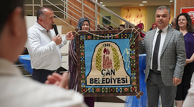 ÇAN HALK EĞİTİM MERKEZİ YILSONU SERGİSİNE KATILIM