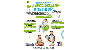 ÇANAKKALE BELEDİYESİ YAZ SPOR OKULLARI BAŞLIYOR