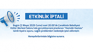 ETKİNLİK İPTALİ
